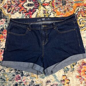 Old navy, mini shorts. Need some ironing.